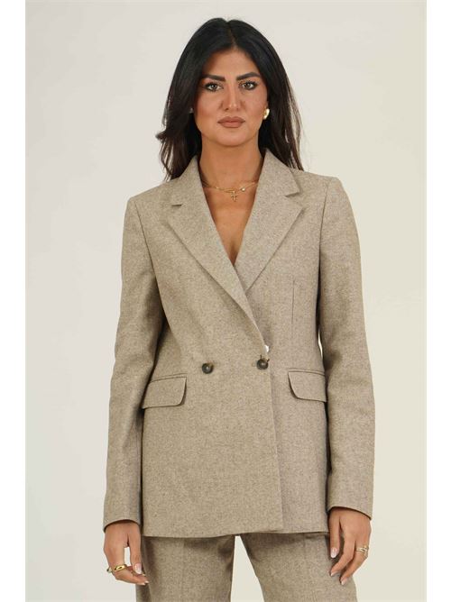 Giacca doppiopetto in misto lana Elmas Phil | 040651BEIGE
